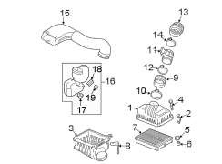 Diagram AIR INTAKE. for your 2011 Hyundai EQUUS