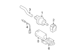 Diagram Emission system. Emission components. for your Hyundai