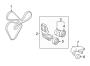 Diagram BELTS & PULLEYS. for your 2013 Hyundai Tucson GLS Sport Utility 2.4L M/T FWD