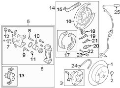 Parking Brake Assembly (Right, Rear)