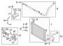 Diagram RADIATOR & COMPONENTS. for your Hyundai