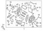 Diagram Air conditioner & heater. Evaporator & heater components. for your Hyundai