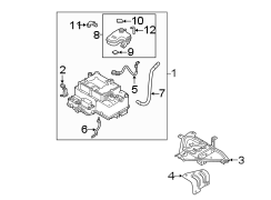 Diagram Rear bumper. Electrical components. for your Hyundai