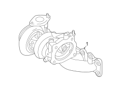 Diagram EXHAUST SYSTEM. MANIFOLD. for your Hyundai