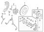 Diagram FRONT SUSPENSION. BRAKE COMPONENTS. for your Hyundai