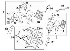 Seat Back Assembly (Left, Rear)