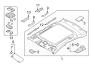 Diagram Roof. Interior trim. for your 2022 Hyundai Ioniq 5