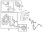 Diagram REAR SUSPENSION. BRAKE COMPONENTS. for your 2020 Hyundai Kona