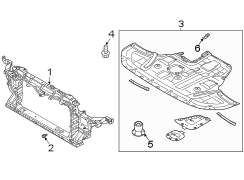 Diagram Radiator support. for your Hyundai Sonata