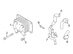 Diagram TRANS oil cooler lines. for your 2020 Hyundai Sonata SE Sedan