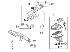 Engine Air Intake Hose