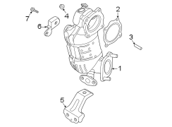 Diagram Exhaust system. Manifold. for your Hyundai