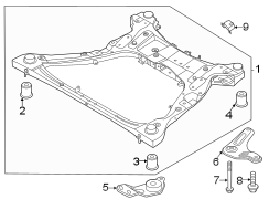 Diagram Front suspension. Suspension mounting. for your Hyundai