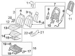 Seat Cushion Foam (Left, Front)