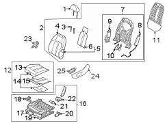 Seat Back Cushion (Left, Front)