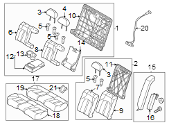 Seat Armrest Cup Holder (Rear)