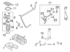 Diagram Fuel system components. for your Hyundai