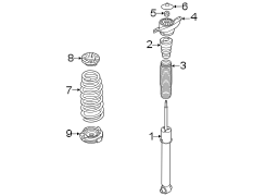 Diagram Rear suspension. Shocks & components. for your Hyundai