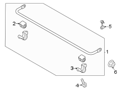 Diagram Rear suspension. Stabilizer bar & components. for your Hyundai