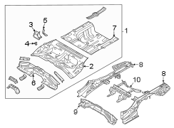 Image of Floor Pan (Rear) image for your Hyundai