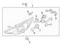 Diagram FRONT LAMPS. HEADLAMP COMPONENTS. for your 2015 Hyundai Sonata