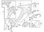 Diagram QUARTER PANEL & COMPONENTS. for your 2015 Hyundai Sonata