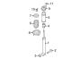 Diagram REAR SUSPENSION. SHOCKS & COMPONENTS. for your 2014 Hyundai Azera Limited Sedan