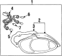 Image of Tail Light Gasket (Rear) image for your 2010 Hyundai Genesis Coupe   