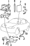 Diagram ELECTRICAL. ABS COMPONENTS. for your 2001 Hyundai Santa Fe