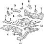 Floor Pan Crossmember (Front, Rear, Upper)