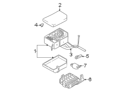 Diagram ELECTRICAL COMPONENTS. for your 2001 Hyundai Santa Fe