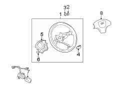 Diagram STEERING WHEEL & TRIM. for your Hyundai