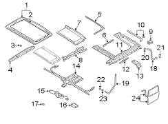 Diagram SUNROOF. for your 2012 Hyundai Genesis Coupe