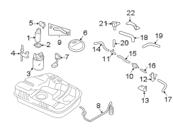 Diagram FUEL SYSTEM. FUEL PUMP. for your Hyundai