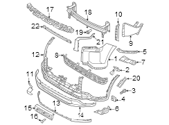 Image of Bumper Trim (Left, Front, Lower) image for your 2022 Hyundai Tucson   