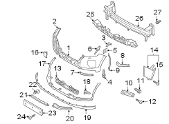 Image of Bumper Trim (Right, Front, Lower) image for your 2022 Hyundai Tucson   