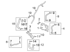 Diagram TRANS OIL COOLER. for your Hyundai