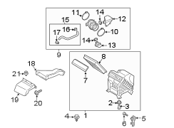 Diagram ENGINE / TRANSAXLE. AIR INTAKE. for your 2020 Hyundai Palisade