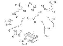 Diagram EMISSION SYSTEM. EMISSION COMPONENTS. for your Hyundai