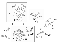 Seat Cushion Foam (Left, Front)