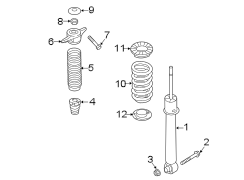 Diagram REAR SUSPENSION. SHOCKS & COMPONENTS. for your Hyundai