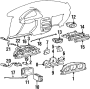 Cluster lens. Glass and BE. Glass and Bezel Assembly - Cluster. 