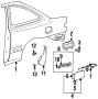 Image of Fuel Door Release Handle image for your 2002 Hyundai Santa Fe  Base Sport Utility 