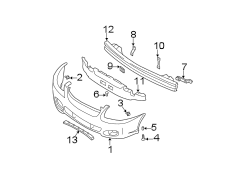 Diagram FRONT BUMPER. BUMPER & COMPONENTS. for your Hyundai