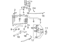 Diagram RADIATOR & COMPONENTS. for your 2020 Hyundai Elantra GT Base Hatchback