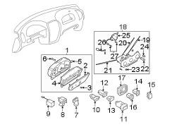 Diagram INSTRUMENT PANEL. CLUSTER & SWITCHES. for your Hyundai