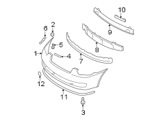 Diagram FRONT BUMPER. BUMPER & COMPONENTS. for your 2008 Hyundai Elantra