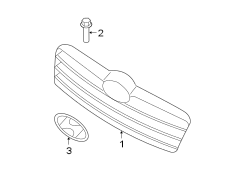 Diagram GRILLE & COMPONENTS. for your 2011 Hyundai GENESIS