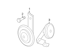 Diagram HORN. for your 2017 Hyundai Accent SE Hatchback 1.6L M/T