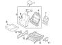 Diagram SEATS & TRACKS. FRONT SEAT COMPONENTS. for your Hyundai